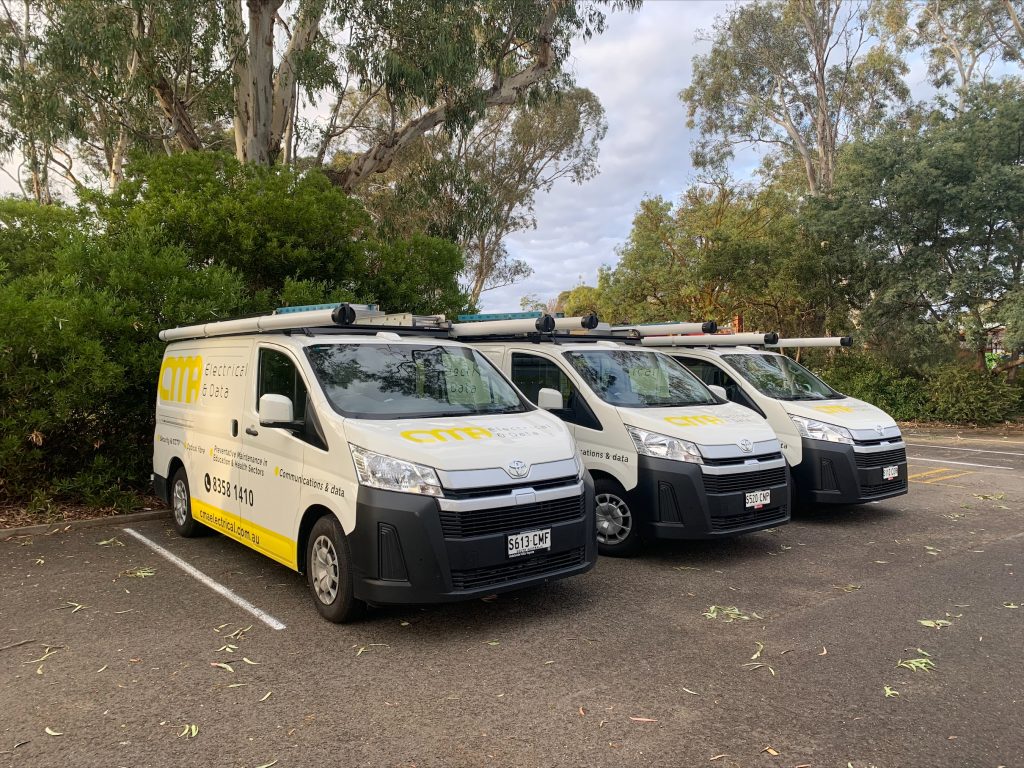 CMA Electrical and Data Cabling commercial electrician vehicle fleet